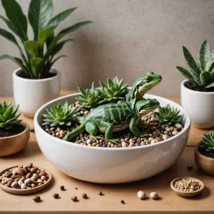 Как обеспечить комфорт и здоровье вашим питомцам: выбор идеальной миски для рептилий